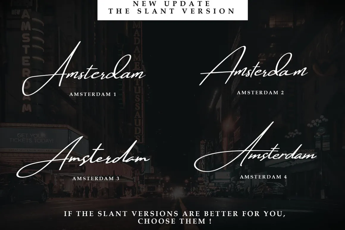 50% OFF ! Amsterdam 9 Elegant Font