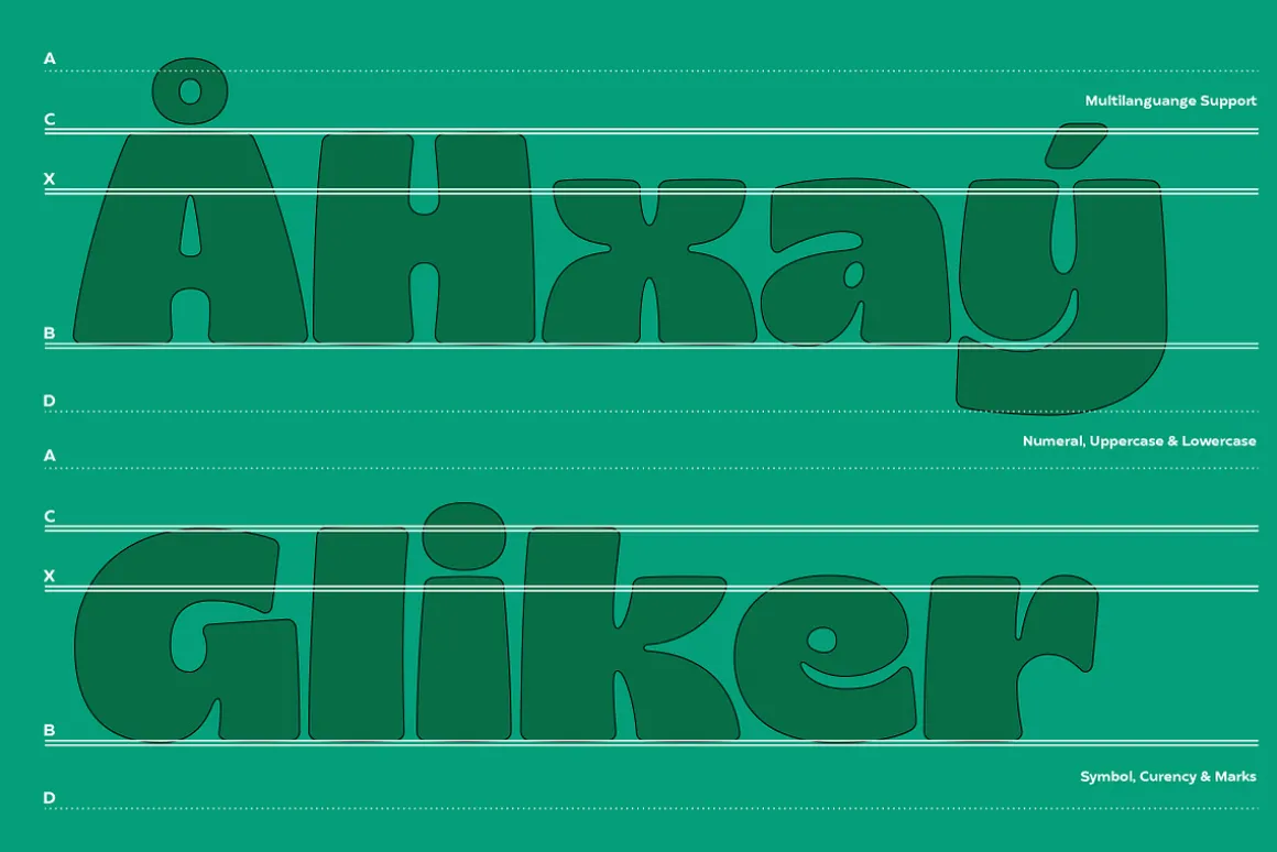 50% Off Gliker Font Family
