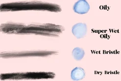 25 Oil Brushes for Procreate