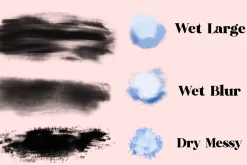 25 Oil Brushes for Procreate