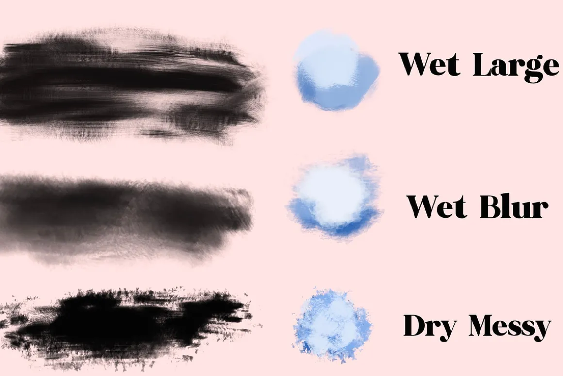 25 Oil Brushes for Procreate