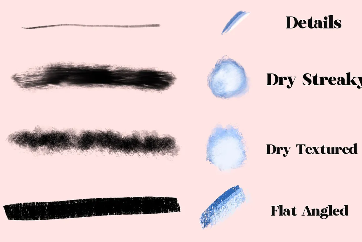 25 Oil Brushes for Procreate