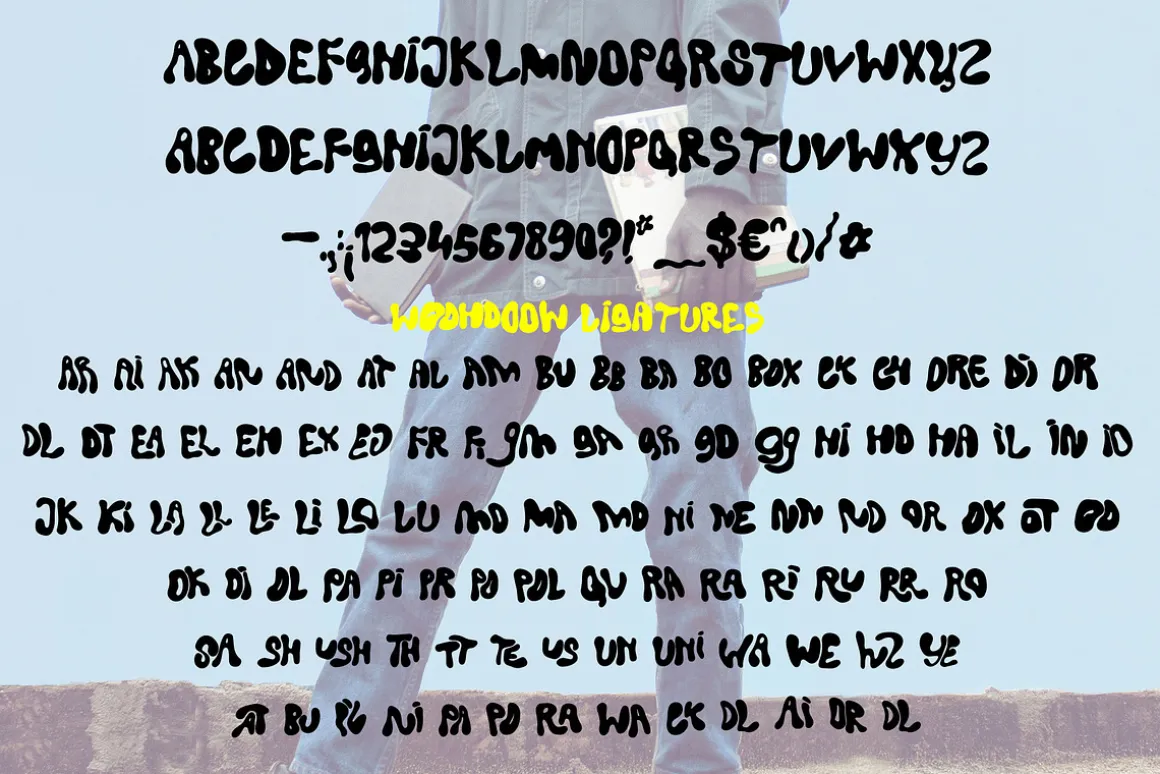 ok cool, metallic bubble font duo