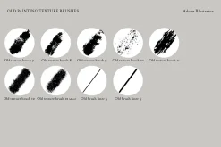 Old painting texture brushes for AI