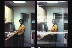Old Printer Scan Distortion Effect