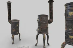 Old Stove Low Poly PBR