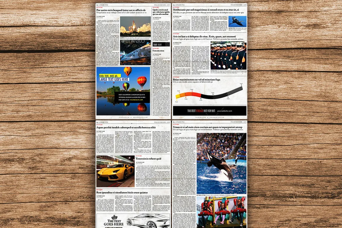 Old Style Newspaper Template
