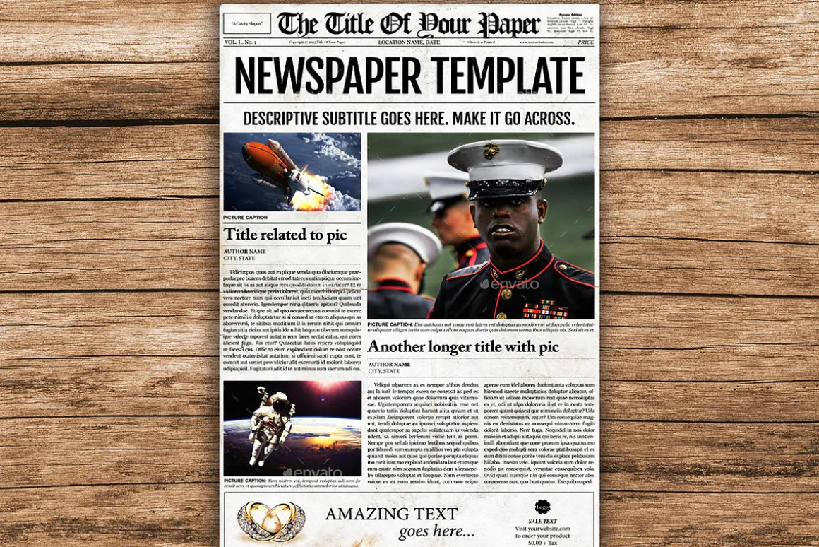 Old Style Newspaper Template