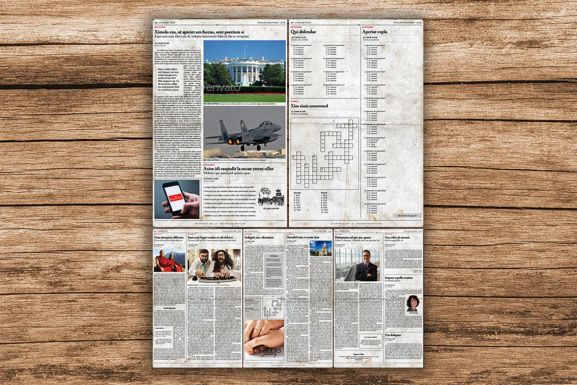 Old Style Newspaper Template