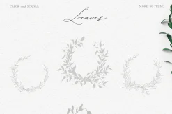 Olive leaves. Laurel frame & wreath