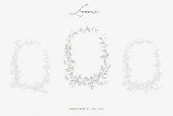 Olive leaves. Laurel frame & wreath