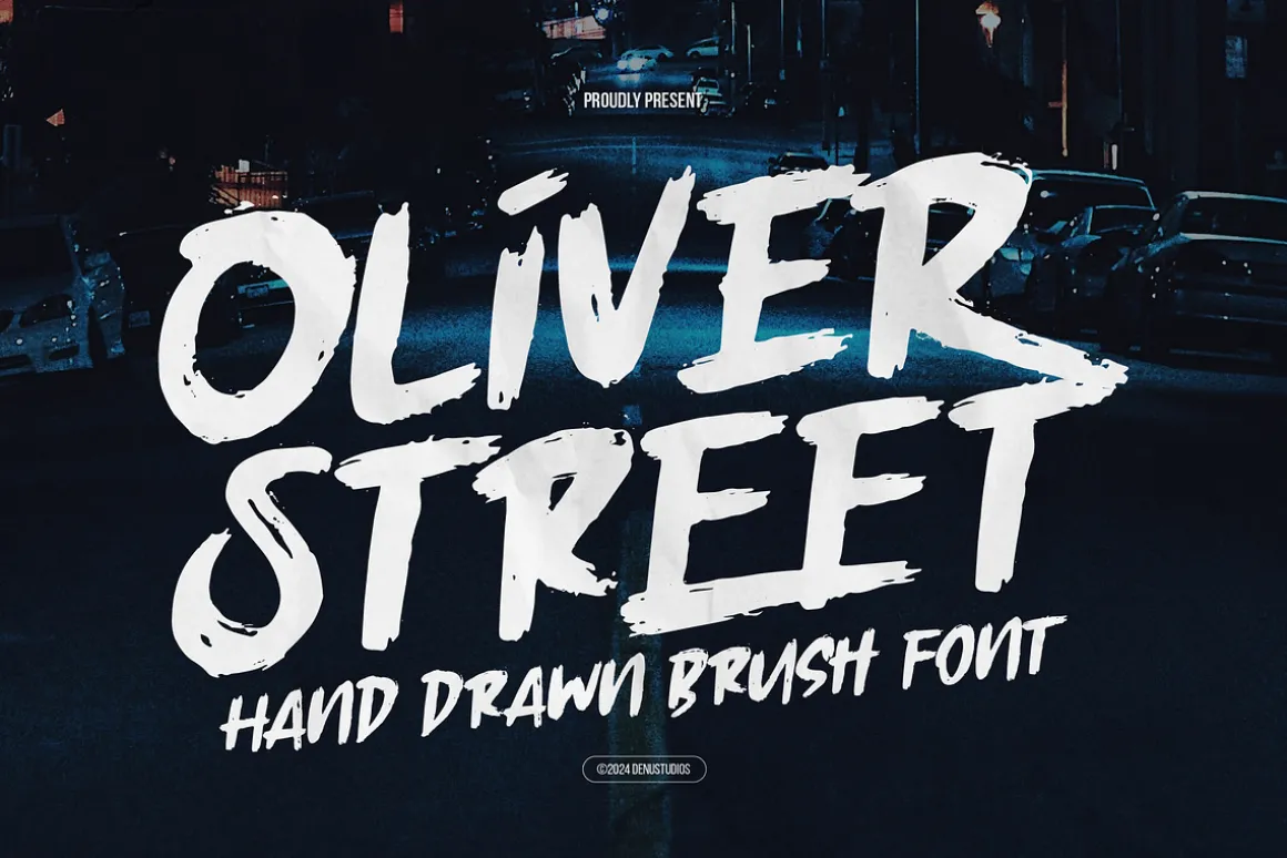 Oliver Street | Hand Drawn Brush