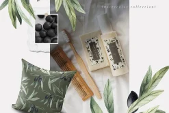 Olives. Watercolor collection