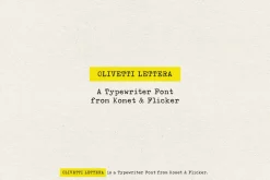 Olivetti Lettera - A Typewriter Font