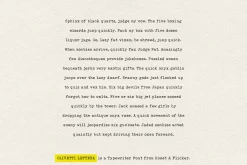 Olivetti Lettera - A Typewriter Font