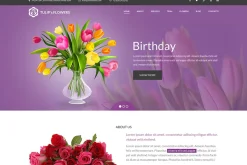 One Page Flower PSD Website Template