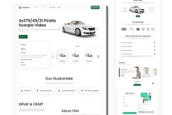One-page Responsive Car Landing page