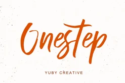 Onestep Handmade Brush Font