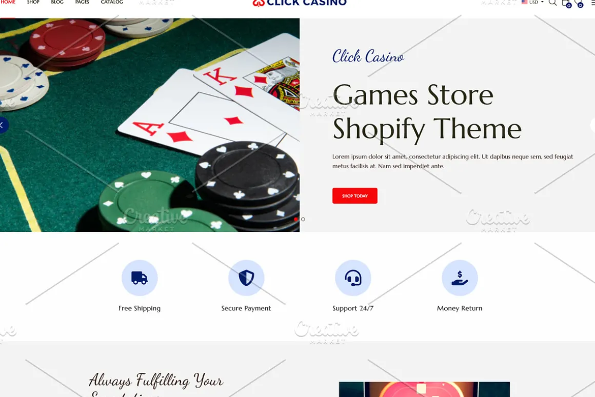 Online Casino Shopify Theme