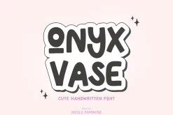 ONYX VASE Font