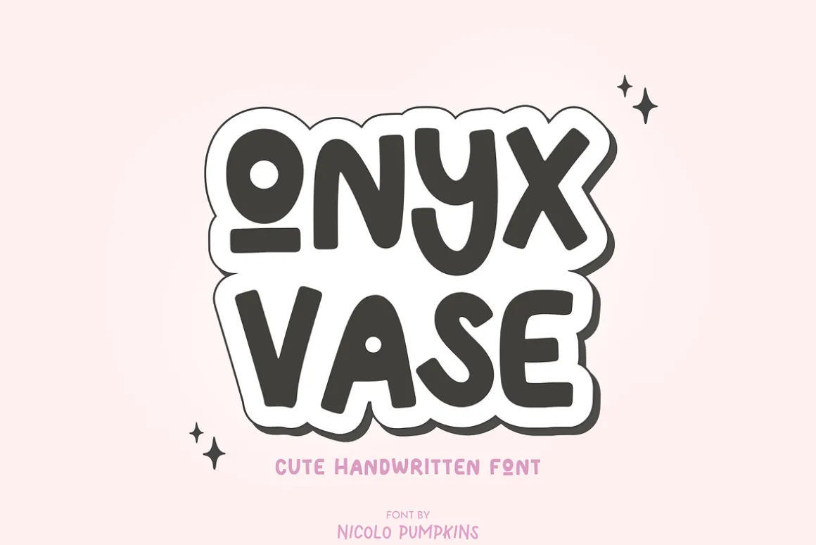 ONYX VASE Font