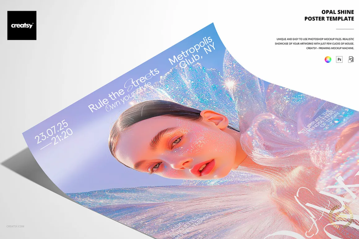 Opal Shine Poster Template