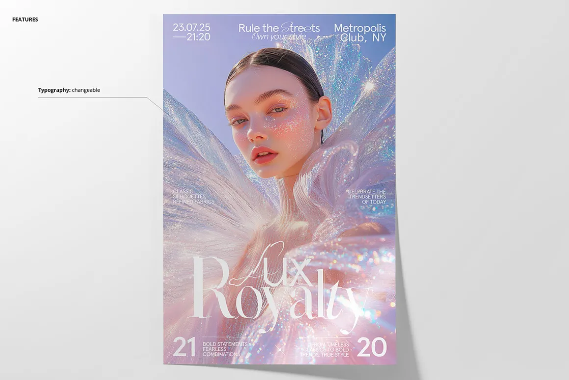 Opal Shine Poster Template