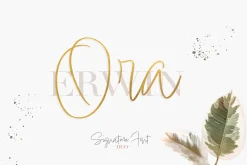 Ora Erwin : Signature Font Duo
