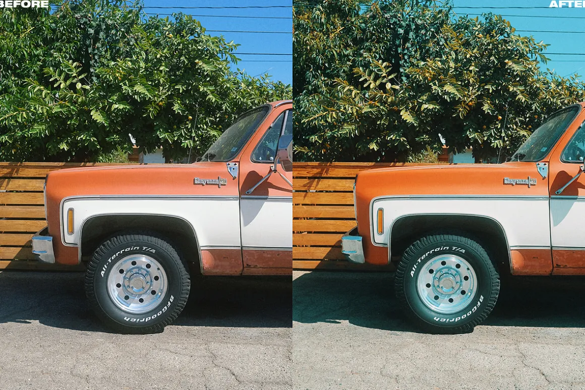 Orange & Teal LUT Presets Photoshop