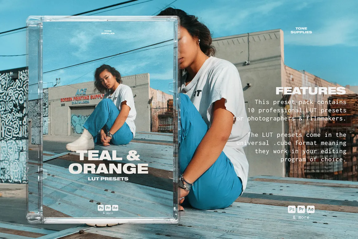Orange & Teal LUT Presets Photoshop