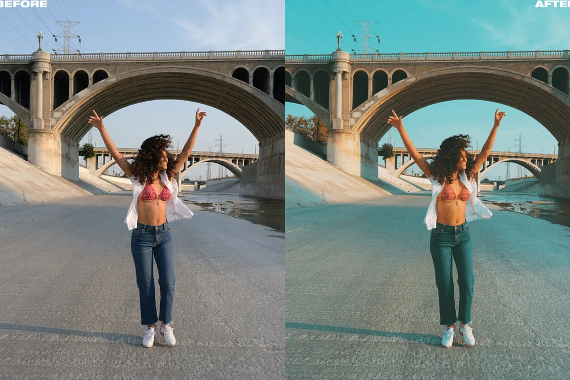 Orange & Teal LUT Presets Photoshop