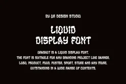 Oraskot - Liquid Display Font