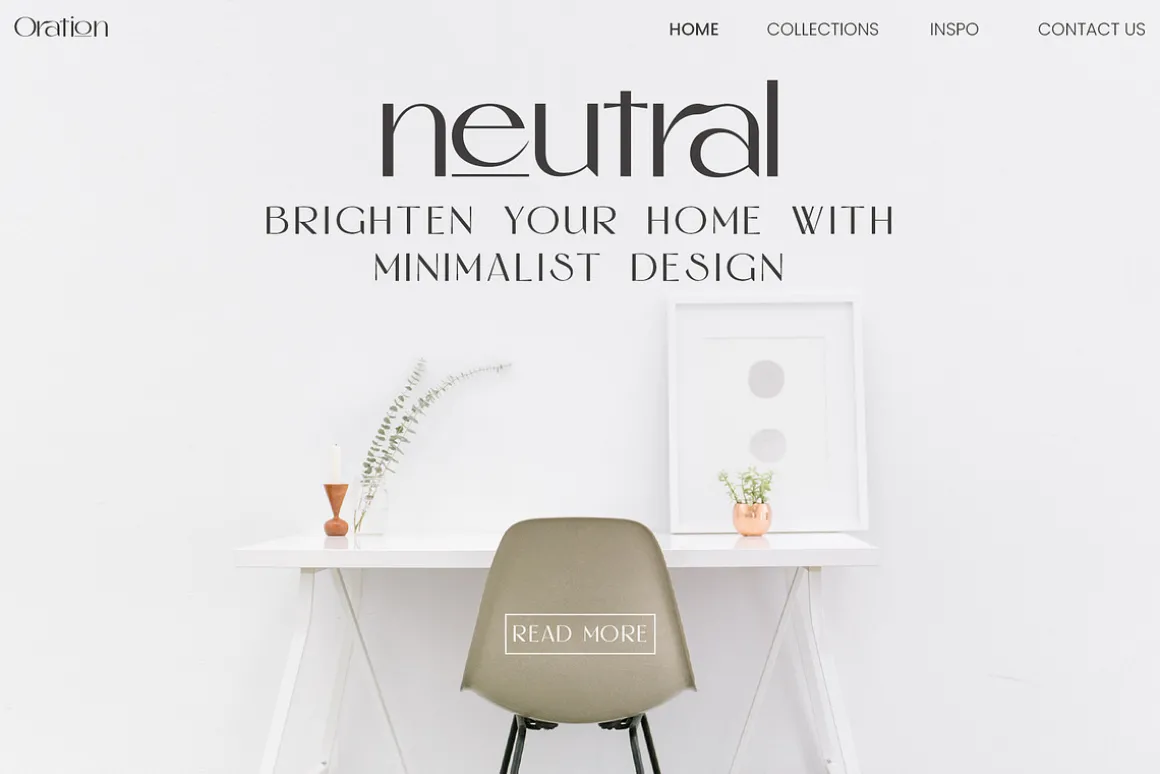 Oration - Beauty Product Typeface