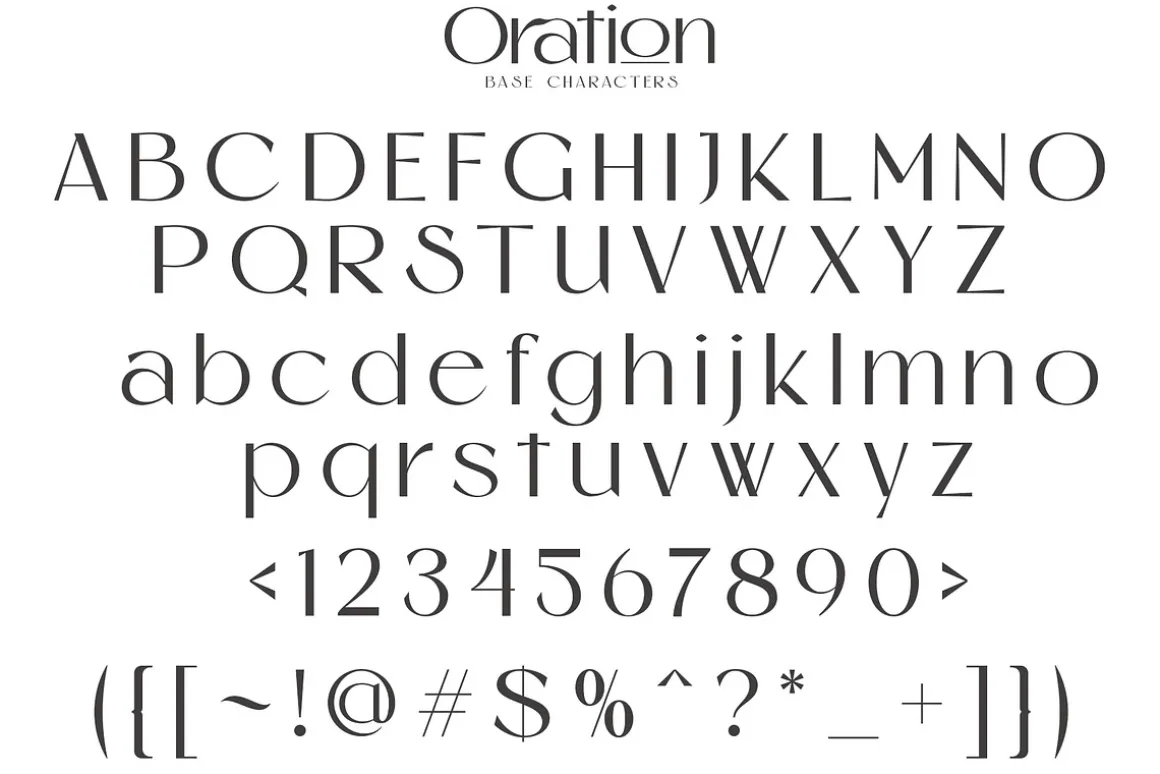 Oration - Beauty Product Typeface