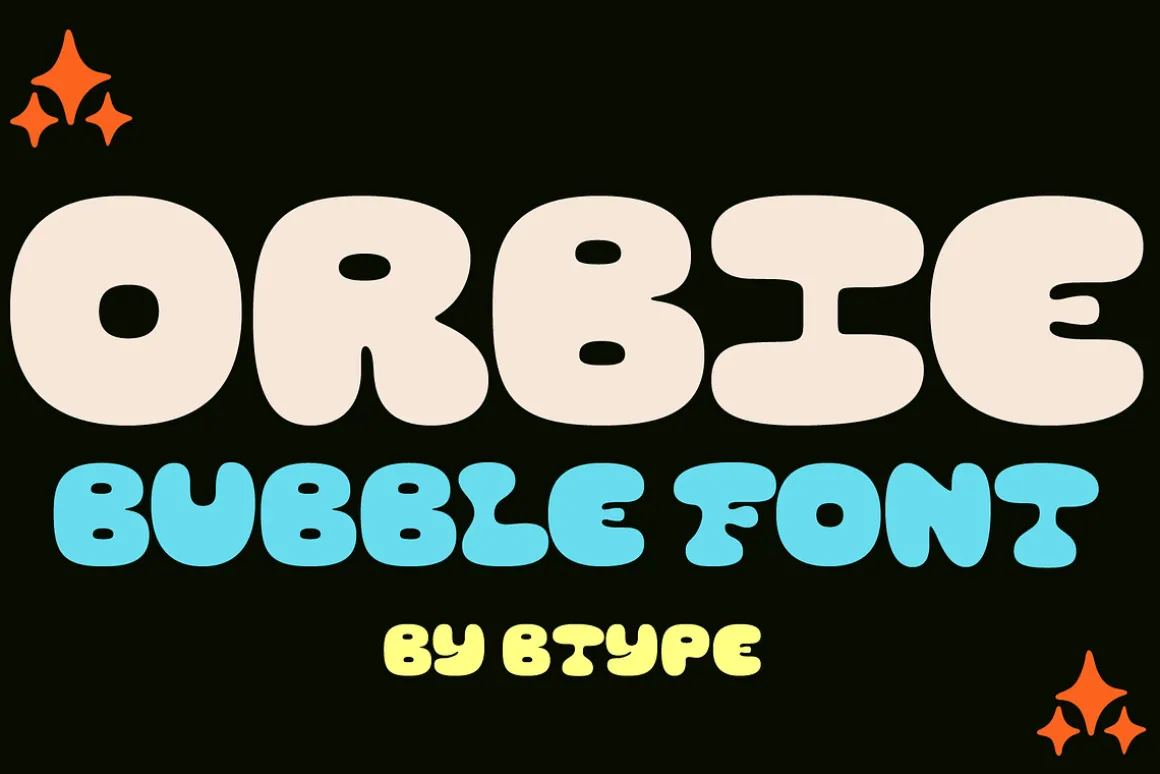 Orbie - Bubble Display Font
