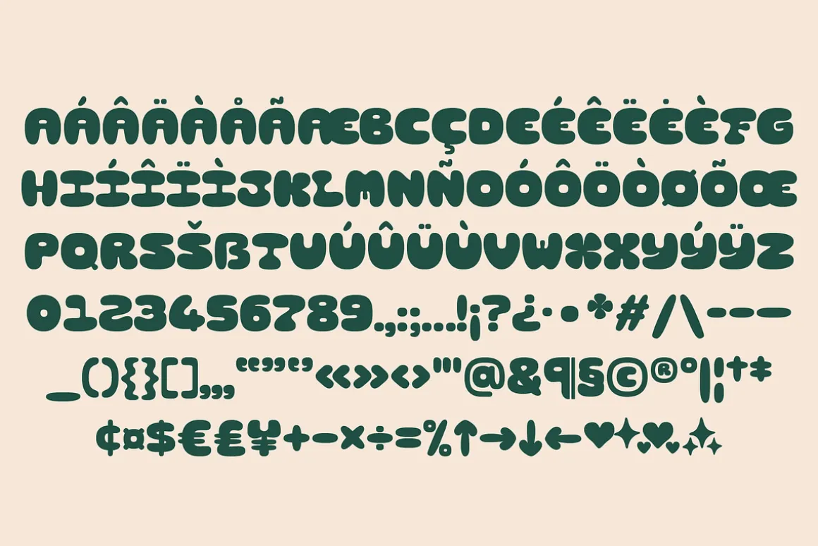 Orbie - Bubble Display Font