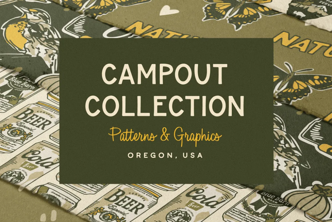 Oregon Campout: Patterns + Graphics