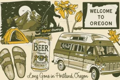 Oregon Campout: Patterns + Graphics