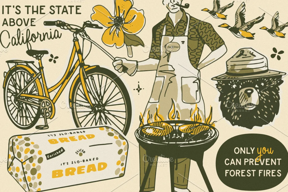 Oregon Campout: Patterns + Graphics