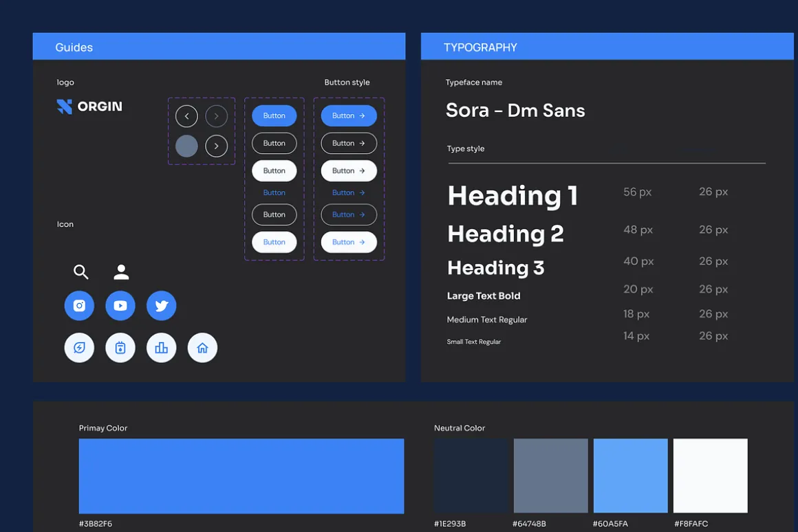 Origin - Clean Energy Landing Page
