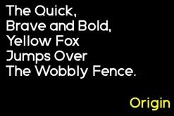 Origin - Modern geometric sans serif