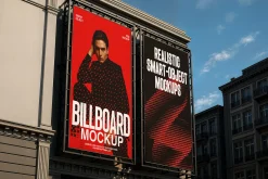 Outdoor Street Billboard Mockup