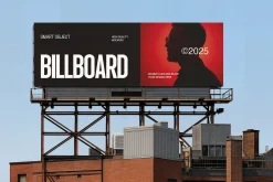 Outdoor Street Billboard Mockup