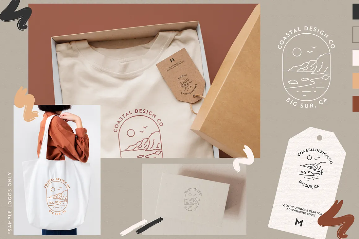 Outdoor Line Art Graphic Set