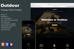 Outdoor - Onepage HTML5 Template