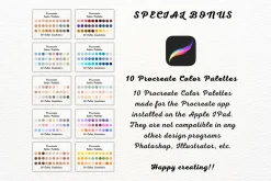 100 Outer Space Procreate Stamps