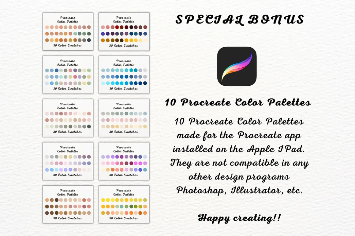 100 Outer Space Procreate Stamps