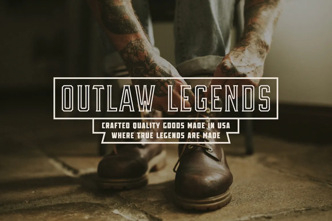 OUTLAW LEGENDS Font Duo + Extra