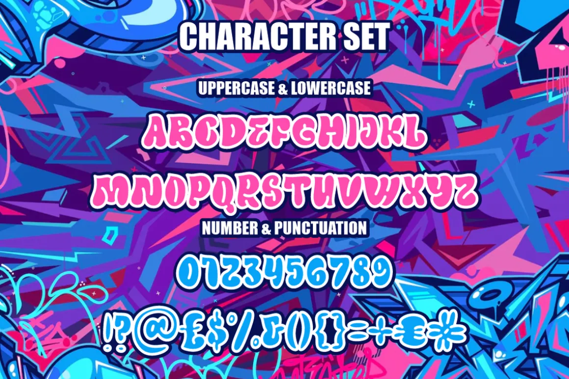 Outline Mirage - Graffiti Font