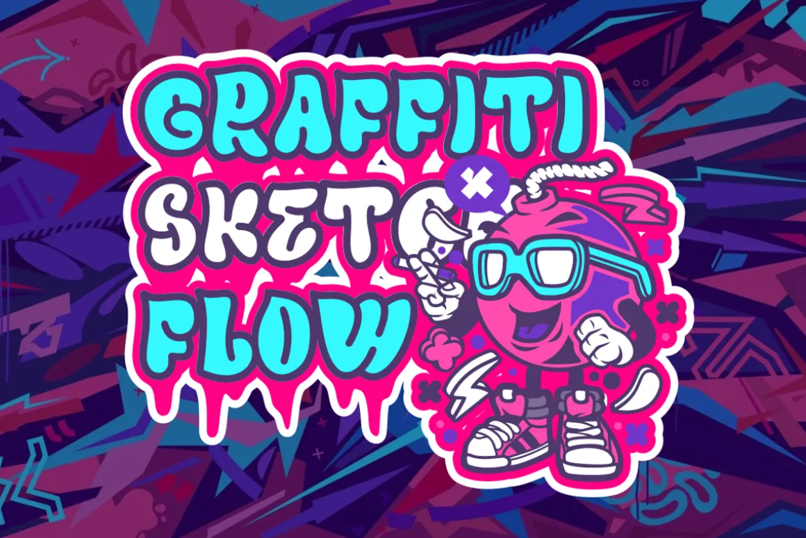 Outline Mirage - Graffiti Font